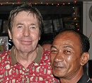 Right - Stefan Lord with Ned from Silver Dollar Bar : Sukhumvit Soi 22 Bangkok Thailand