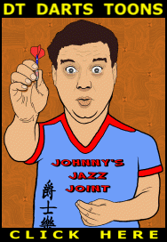 Darts Cartoons - DartsThailand JohnnyWitkowski