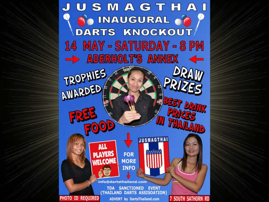 Justmagthai Inagural Darts Knockout DartsThailand