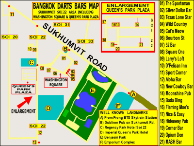 Darts Map 2011