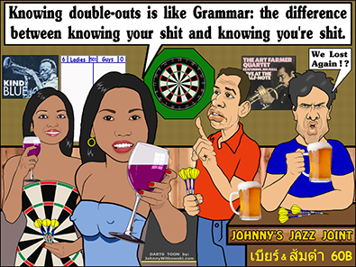 Darts & English Grammar - Darts Thailand Photo