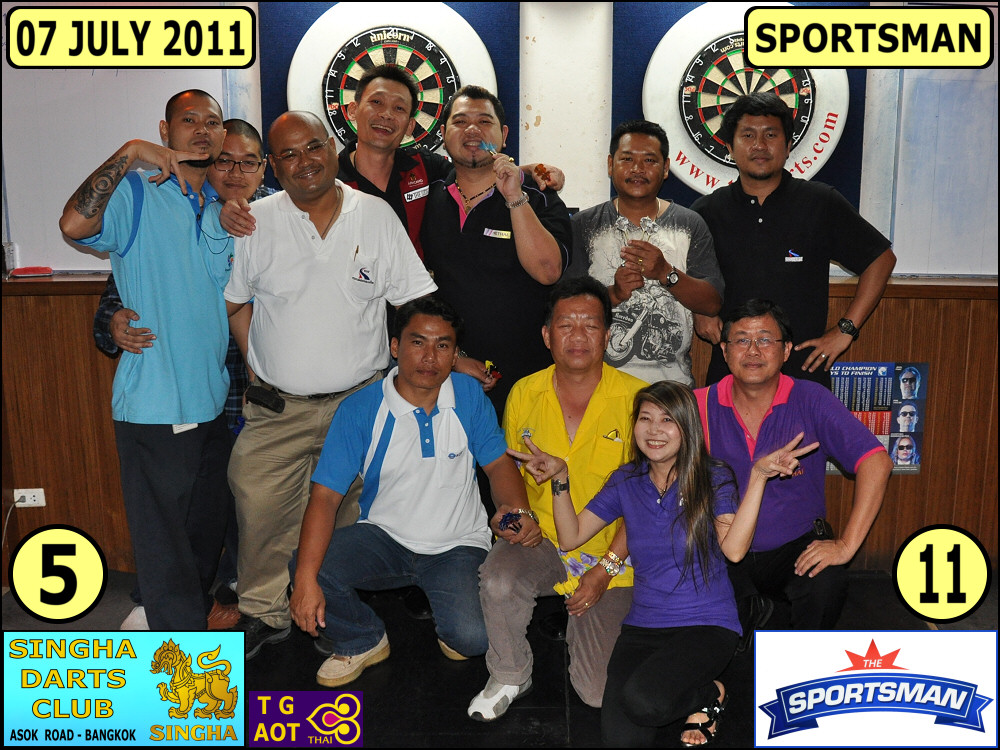 07 july 2011 bangkok darts league DartsThailand