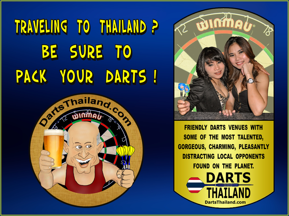 Thailand Darts Invitation by Miss Ting Tong DartsThailand